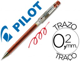 Bolígrafo Pilot punta aguja G-TEC-C4 tinta gel roja